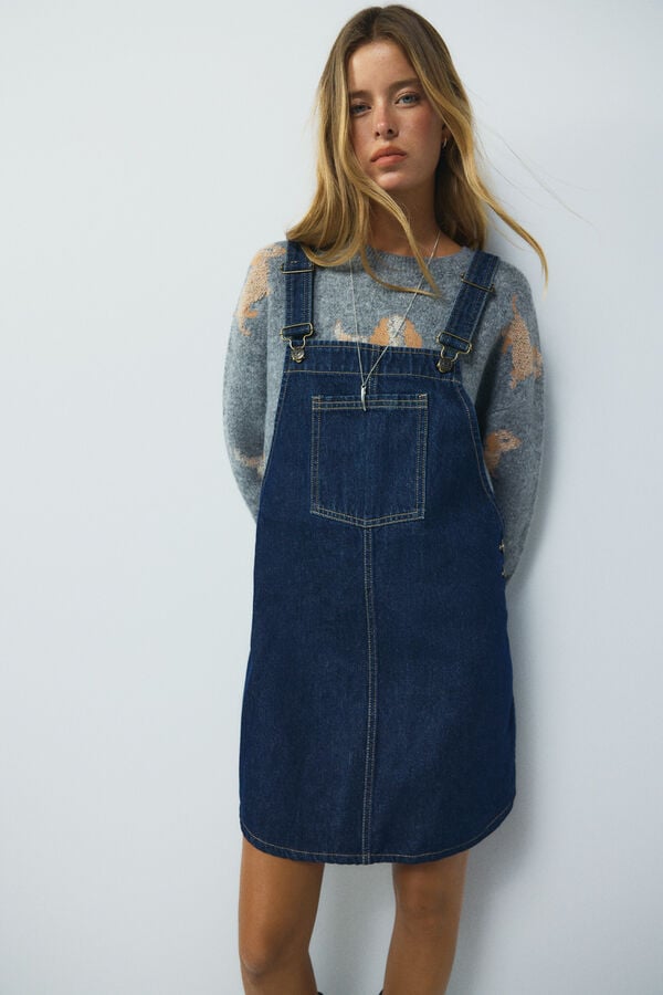 High Spirits Valentine Pinafore blue
