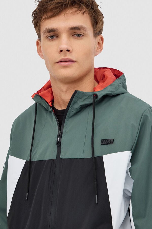 Springfield Lightweight hooded jacket green