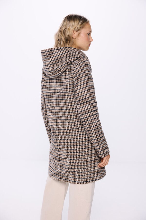 Springfield Checked buttons hood brown