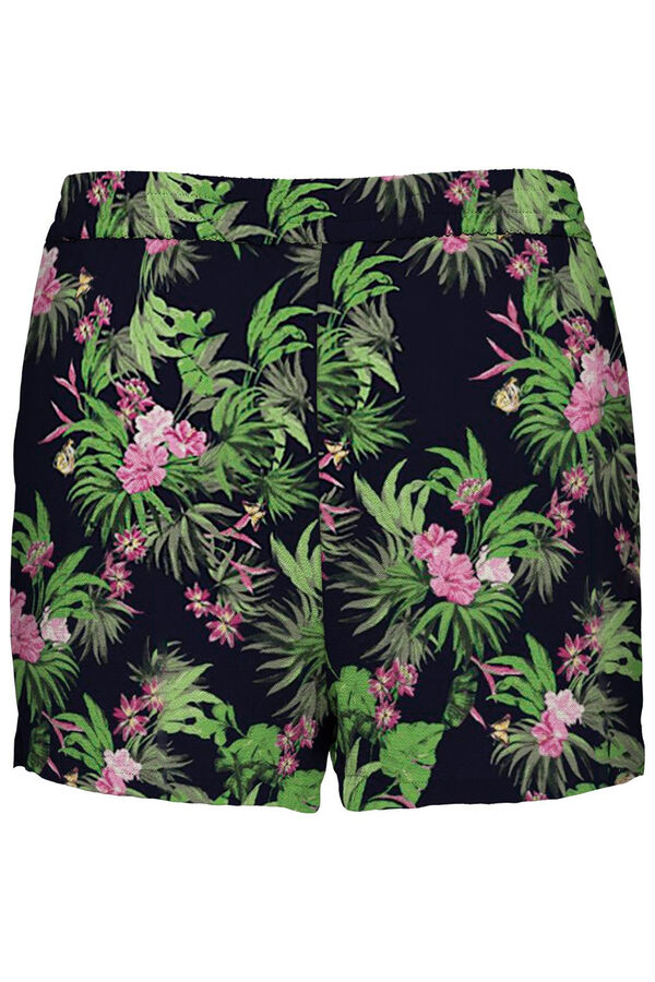 Springfield Tropical floral shorts fekete