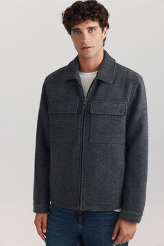 Springfield Wool blend texture jacket