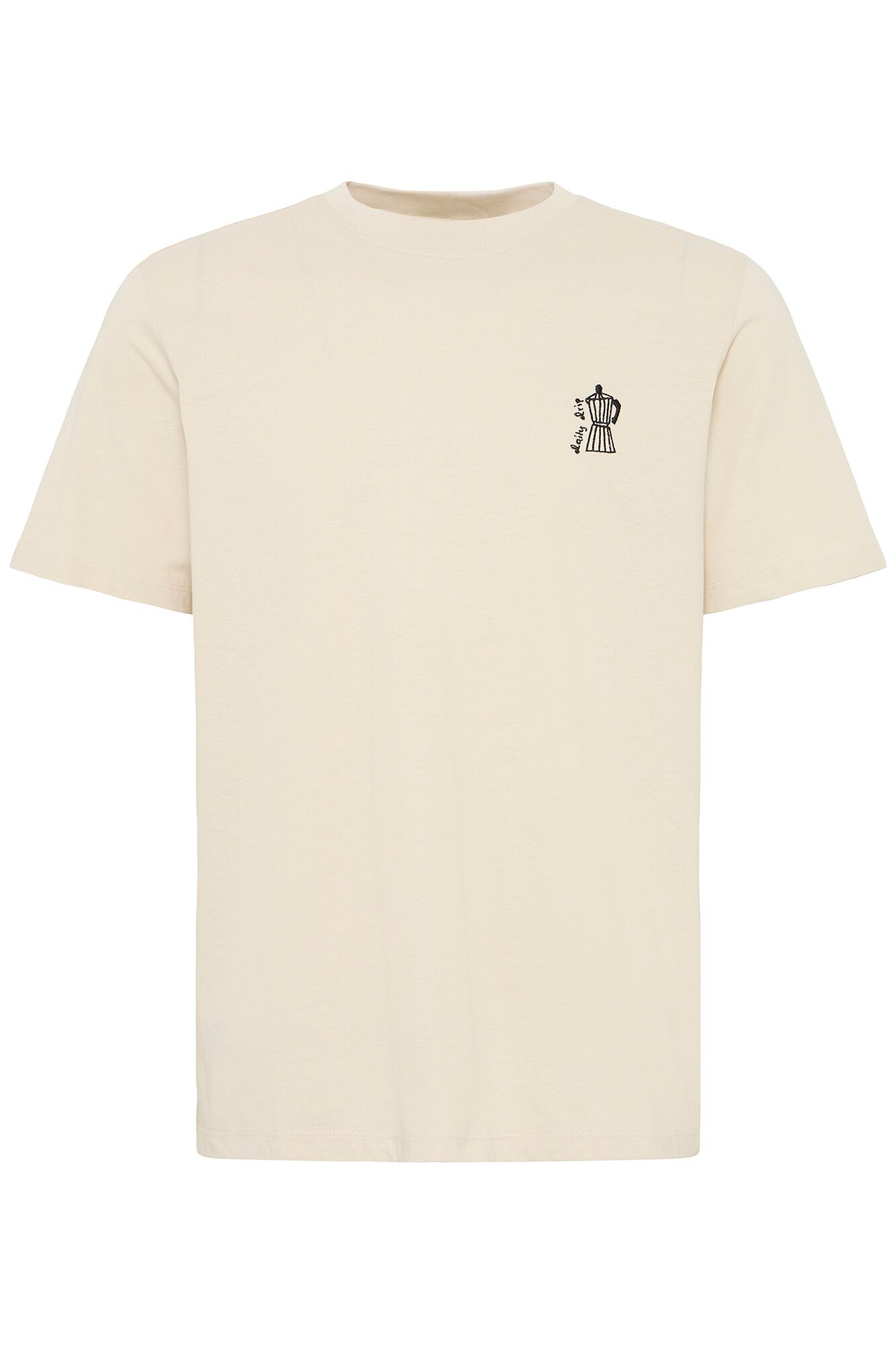 Blend T-shirt bordada de manga curta