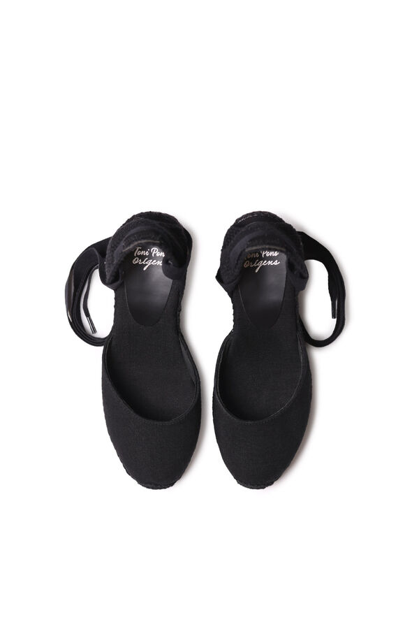 Toni Pons Espadrille wedge with ties black
