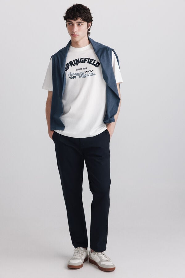 Springfield Slim fit chinos blue