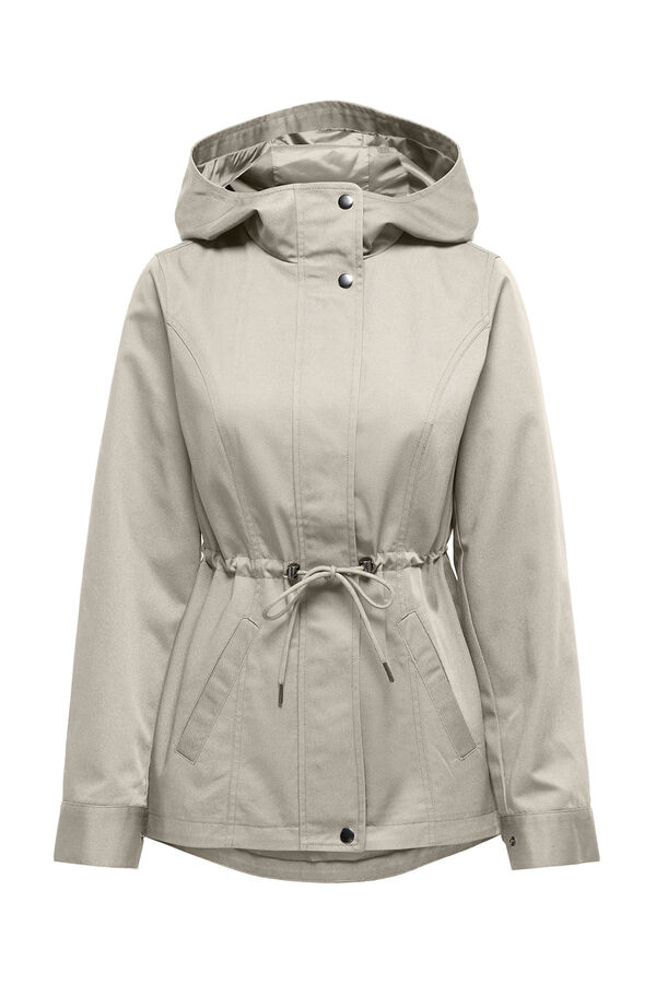JDY Hooded parka grey