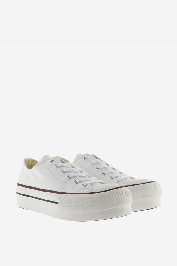 Victoria Zapatillas de lona Victoria Tribu con doble plataforma blanco