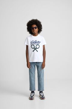 Silbon kids T-shirt de manga curta &agrave;s riscas