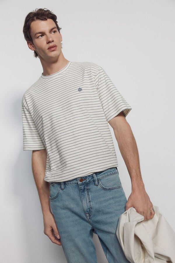 Springfield Overdyed slim fit jeans blue