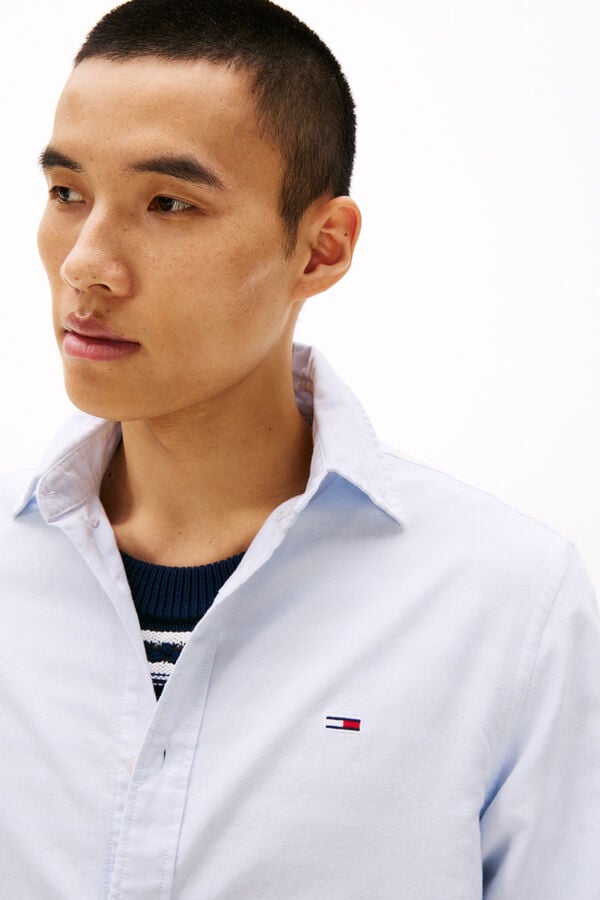 Tommy Jeans Oxford regular fit shirt blue