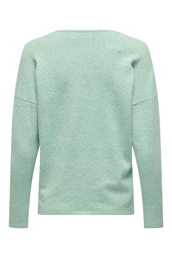 Only Jersey liso oversize verde