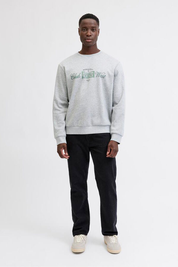 JJ REBEL Sudadera estampado frontal gris