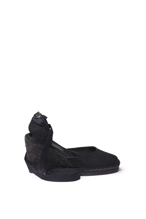 Toni Pons Espadrille wedge with ties black