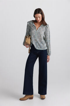 Springfield Printed ruffle blouse