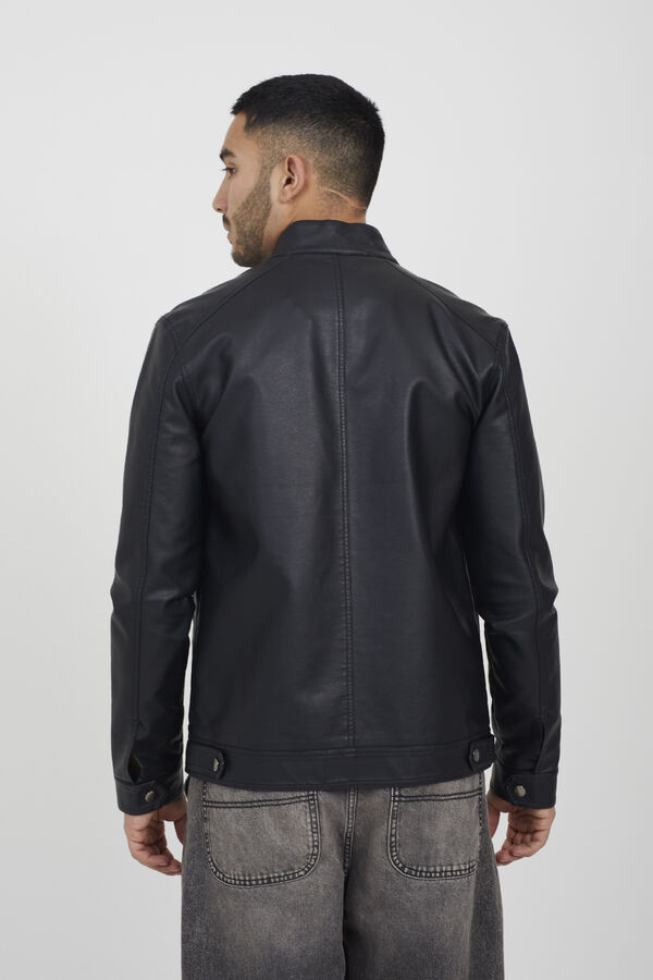Brave Soul Biker jacket black