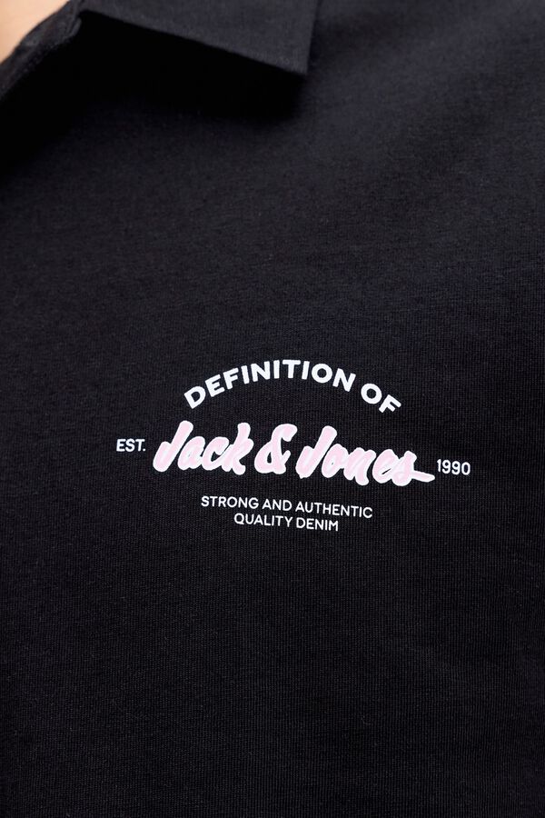Jack & Jones Polo regular fit algod&oacute;n negro