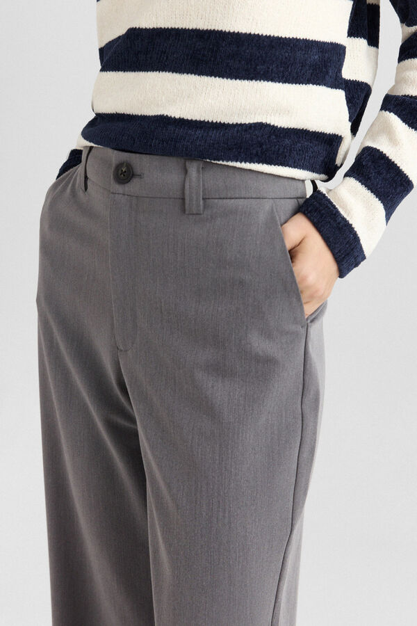 Springfield Tailored trousers with pockets grey