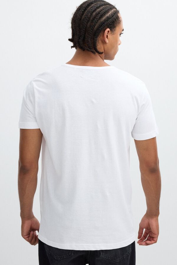 Inside Camiseta con botones blanco