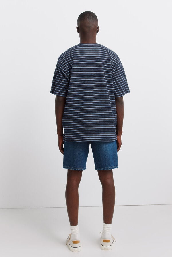 Springfield Denim regular fit Bermuda shorts blue