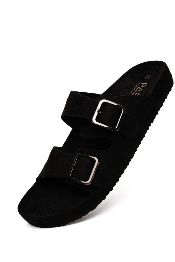 Paez Paez Sandal Bio Vegan Suede Black black