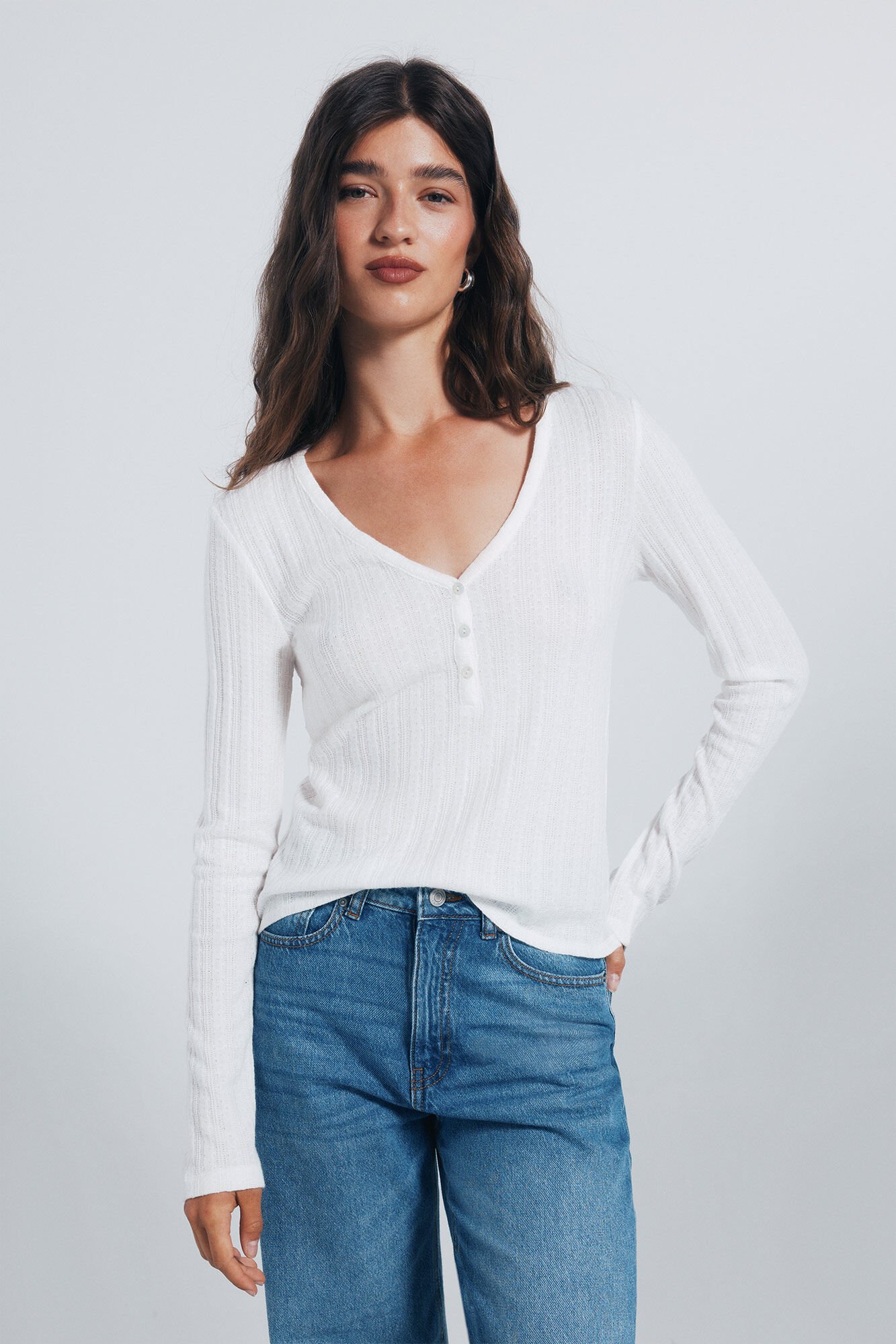 Springfield Camiseta panadera punto cortado