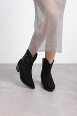 XTI Bota de cowboy com tachas preto