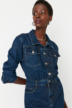 Trendyol Vestido corto vaquero estilo camisa