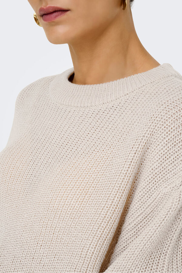 Only Round neck jumper marron