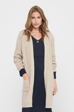 Springfield Long cardigan with pockets white