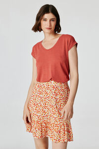 Pieces Camiseta b&aacute;sica de lurex