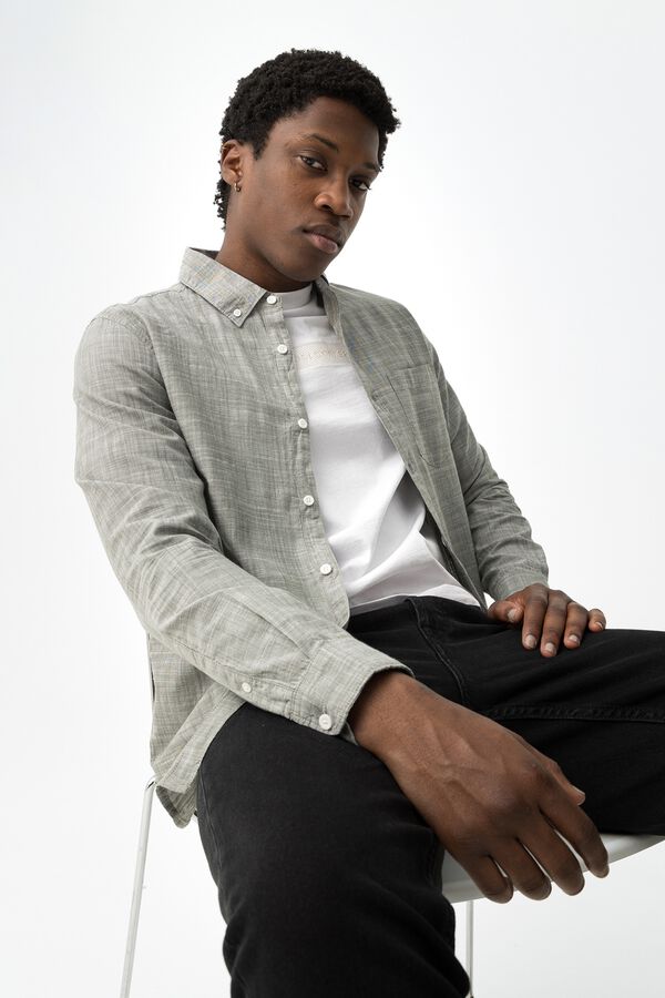 Tiffosi Camisa manga larga kaki