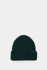 Springfield Neps jersey-knit beanie hat staklo-zelena