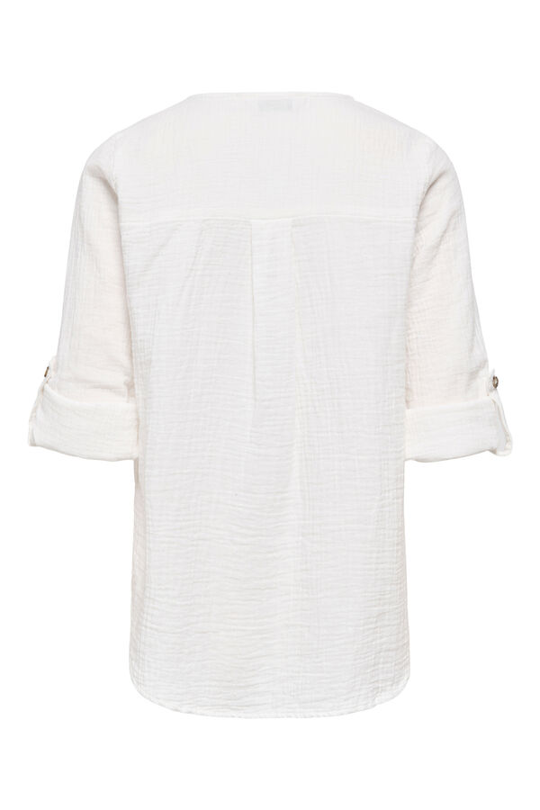 Only Camisa de manga comprida branco
