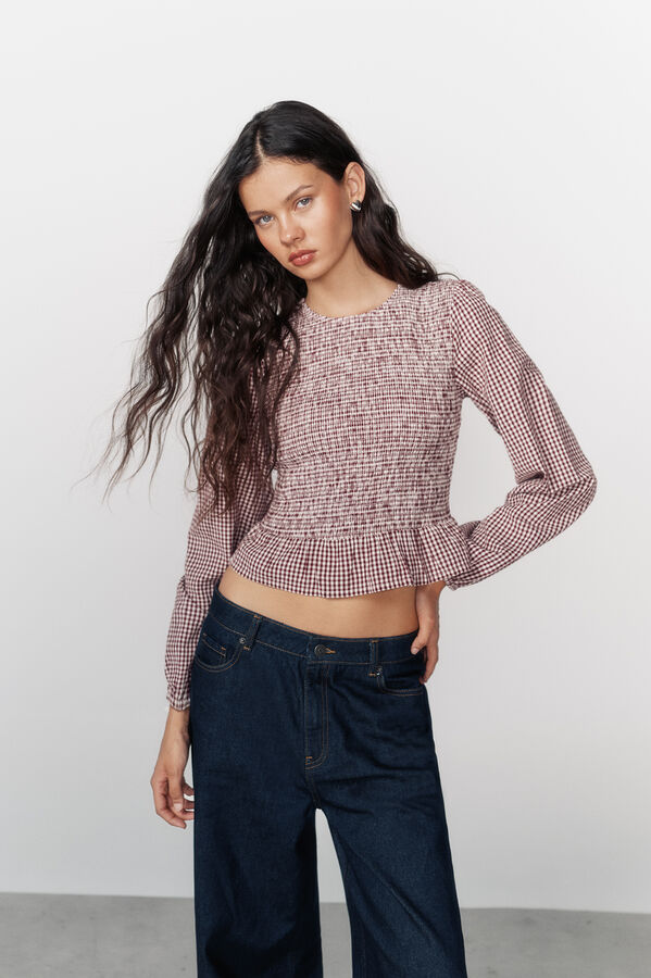 High Spirits Plaidie Blouse printed