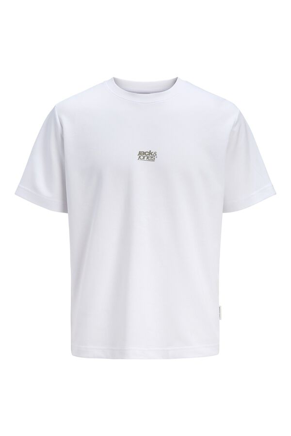 Jack & Jones Logo regular fit T-shirt white