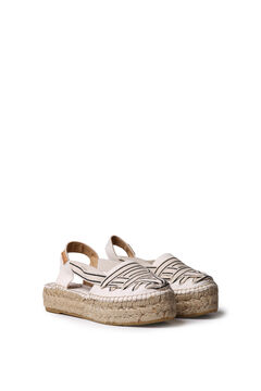 Toni Pons Alpercata rasa com tiras cruzadas