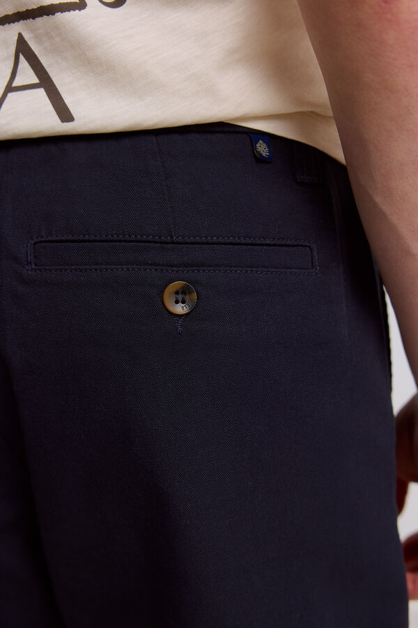 Springfield Lightweight relaxed fit Bermuda shorts blue