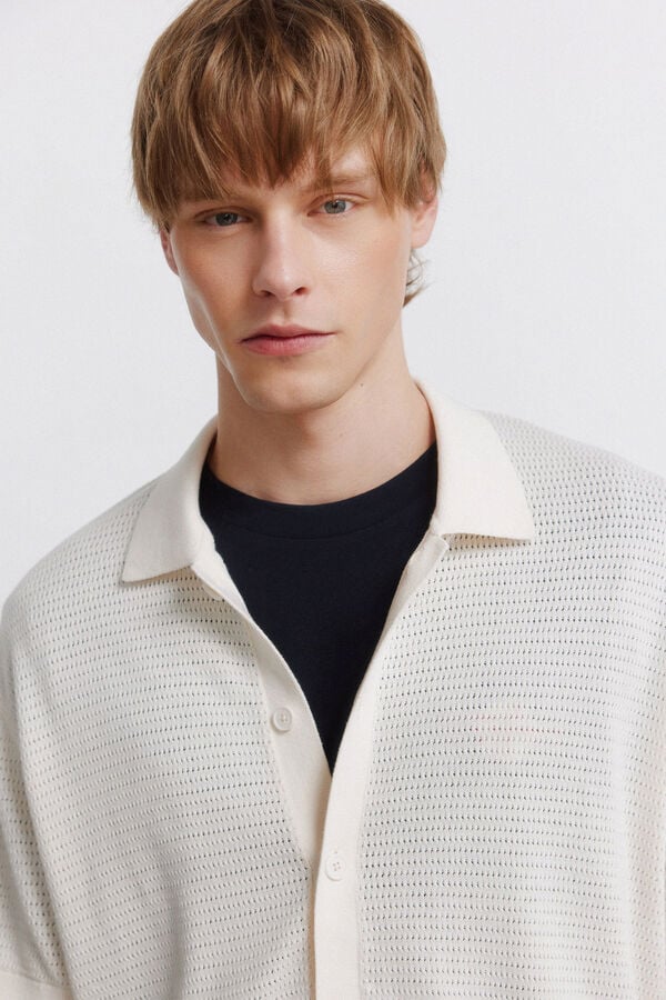 Springfield Cardigan structur&eacute; blanc