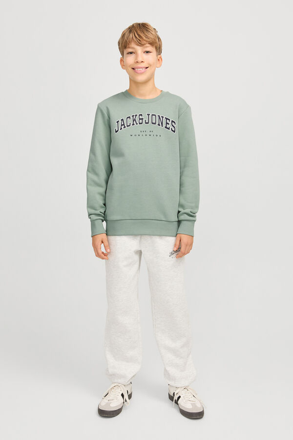 Jack & Jones Junior Sweatshirt estampado de corte regular verde