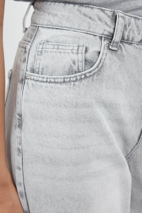 Trendyol Pantal&oacute;n vaquero Palazzo gris