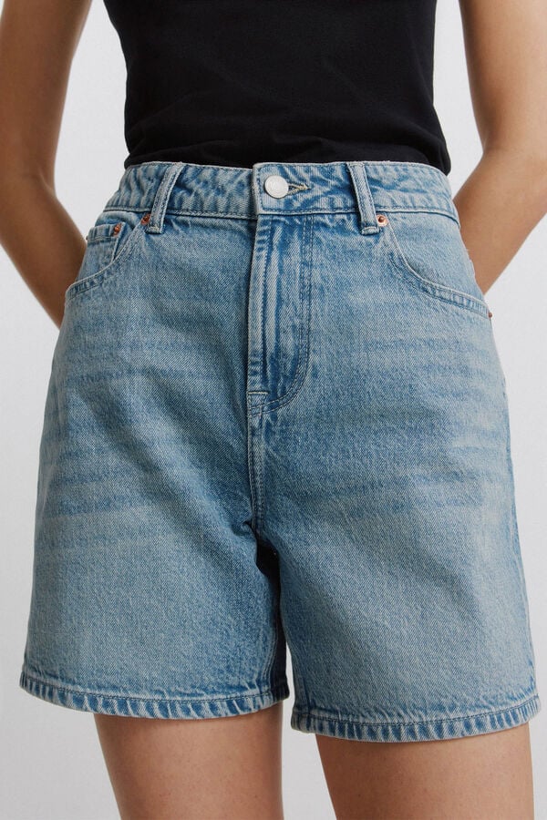 Springfield Bermuda en denim bleu