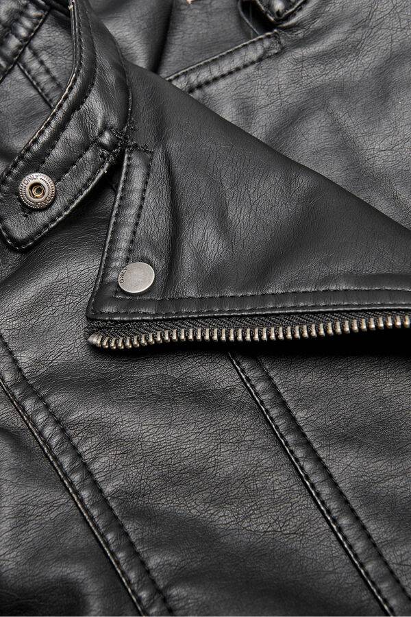 Only Girls Girl's faux leather jacket noir