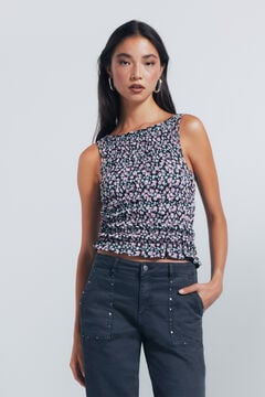 Springfield Top floral ajustado