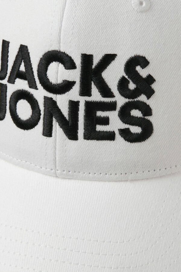 Jack & Jones Gorra logo XL blanco