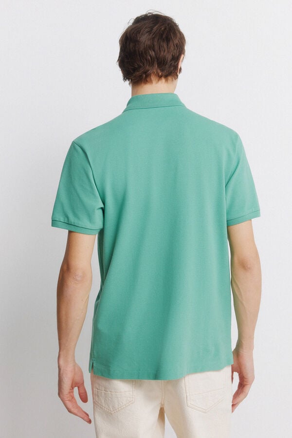 Springfield Basic regular fit polo shirt SPRINGFIELD green