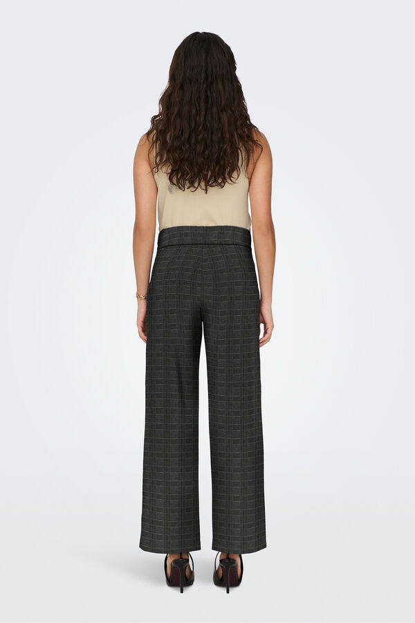 JDY Wide-leg long trouser grey