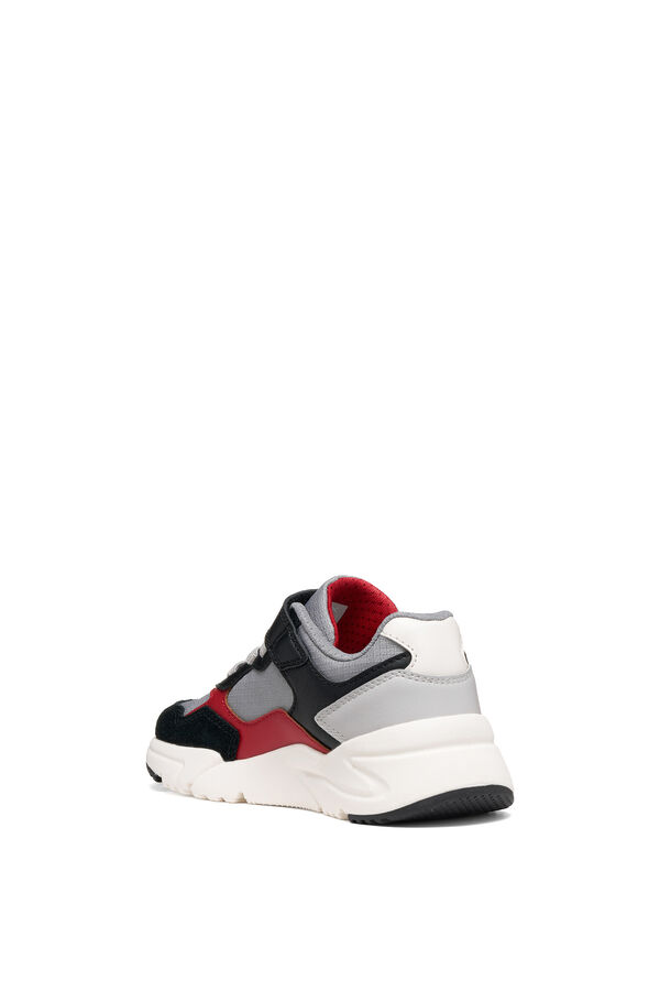 Geox Faux leather trainers grey