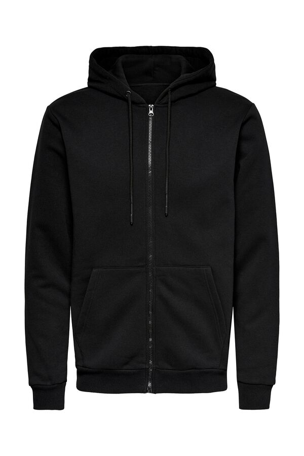 Only & Sons Sudadera con cremallera negro