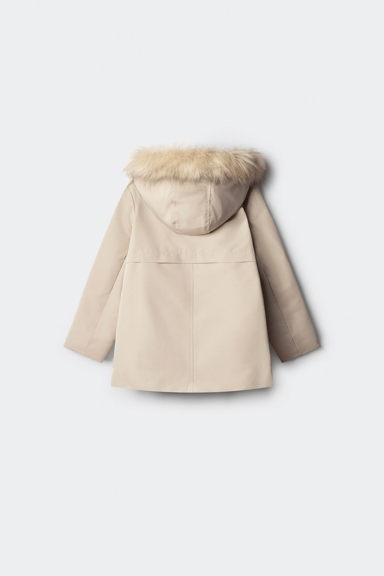 Springfield Kids Devojčica parka jakna sa kapuljača od krzna