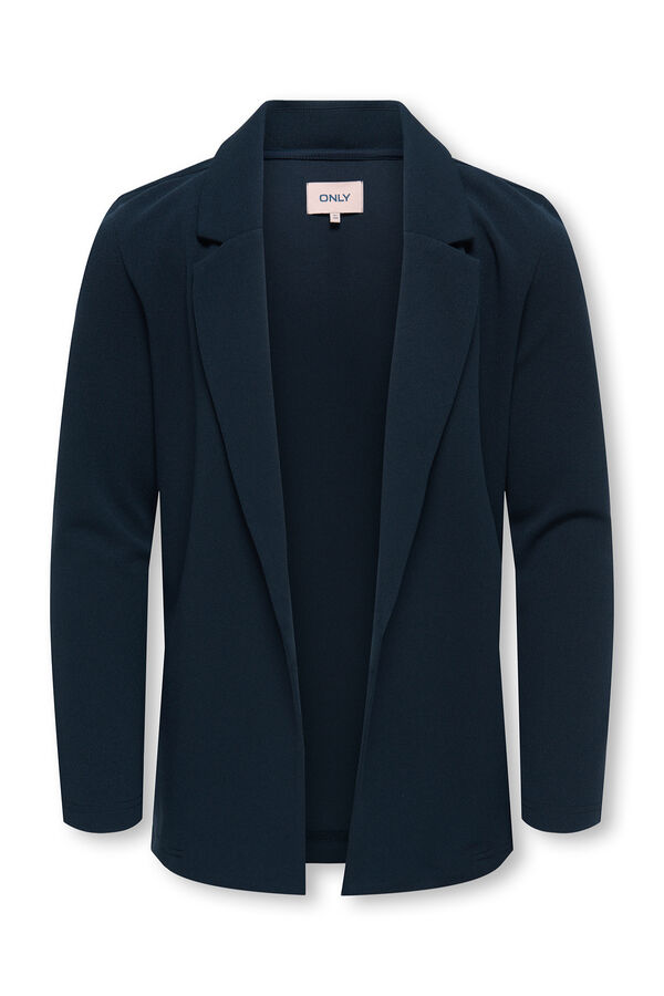 Only Girls Blazer fluida manga larga azul