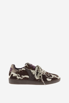 Victoria Sapatilhas animal print com atacadores duplos